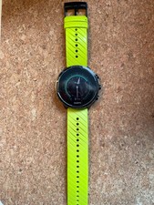 Suunto 9 GPS Sports Watch Black with Lime Silicone Strap