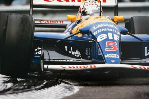 Nigel mansell hand signed - nigel,