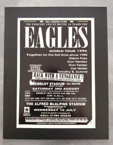 Eagles 1996 tour promo - tour,