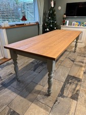Oak Farmhouse Dining Table 10