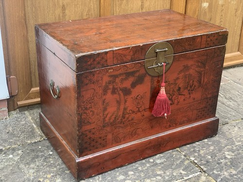 Antique oriental chest or - antique,