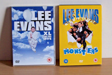 Lee Evans Live Stand Up Comedy DVD's 2005 XL Tour + 2014 Monsters Final Tour