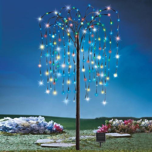 Solar willow tree - solar, tree,