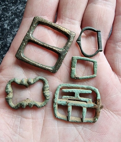 Metal detecting finds buckles - metal,