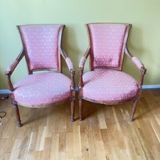 pair of antique armchairs