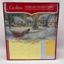 NOS Carlton Cards Horse Sleigh