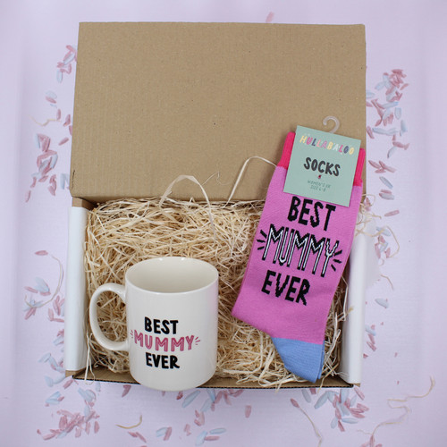 Mummy mug socks treat gift - &,