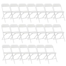 20PCS Commercial White Plastic