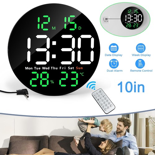 Digital wall clock - 10"digital,