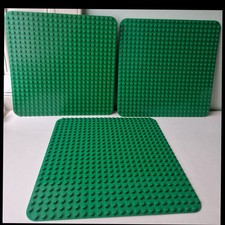 Offical Duplo & Lego 3x Large 22 x 22 Green Base Plates See Description 