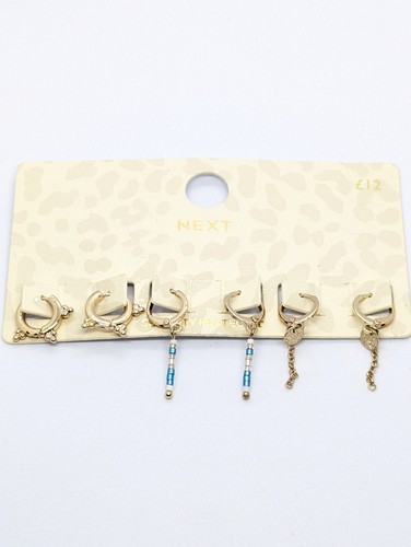 Next set gold tone huggie - set, of