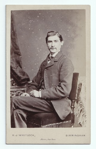 Cdv seated man - cdv:, in