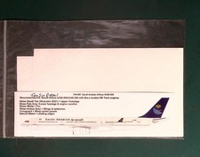 Two Six Airliner Decals 1/144 144-485:  Airbus A3330-300 Saudi Arabian