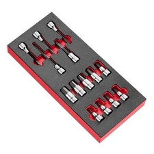 Facom MODM.SHPB 14 Piece Hexagon Bit Socket Set 5-19mm in Foam Module Tray