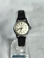 Buren Grand Prix Ladies Silver Tone Watch-Swiss Cal. 370 Mech Movt-Spares/Repair