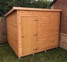 8x6 WOODEN GARDEN SHED PENT