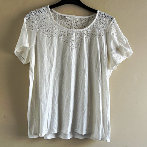 Fat face white lace yoke - face,