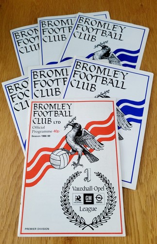 Bromley football programmes - bromley,