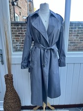 Vintage Grey Long Trench Coat