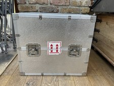 FLIGHT CASE ALUMINIUM TOOL BOX CARRY STORAGE CASE LOCKABLE GREY FORM LINING