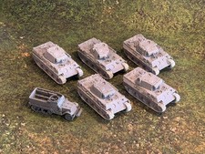 Flames of War - German Panther Tank Platoon and Transport - Metal and Resin