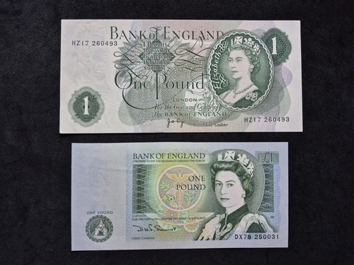 Bank england 1 pound - of, £1