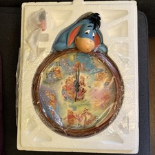 Bradford Exchange Moments Together Limited Edition Eeyore Wall Clock Disney NEW