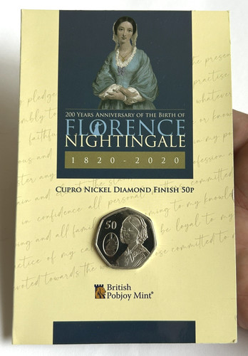 50p coin florence - florence, nightingale
