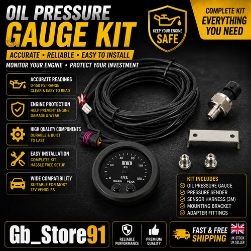 Oil pressure gauge digital - pressure,