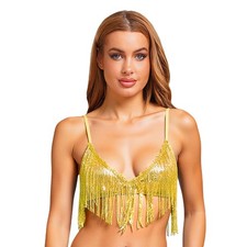 UK Women Shiny Sequin Tassel