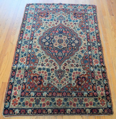 Antique kermann hand knotted - antique,