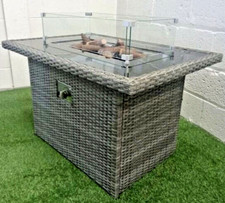 HERCULES RATTAN GAS FIREPIT