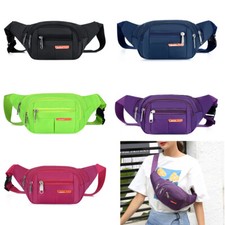 Large Waterproof Waist Bum Bags Unisex Fanny Pack Belt Pouch Wallet Travel NEW