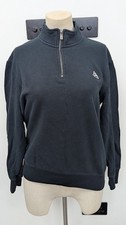 Galt Sand Navy Quarter Zip Sweatshirt UK Medium