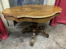 Antique French Violin Walnut Side Table FREE MANCHESTER DELIVERY