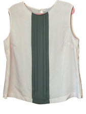 Tu Gok Wan Plus Size 20 Pink Grey Sleeveless TOP Smart Summer Rrp £22