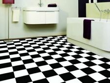 VINYL Black & White Square Tile | Clearance end of Roll