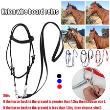 Snaffle Cavesson Horse Riding Bridle With Reins Adjustable Horse Halters