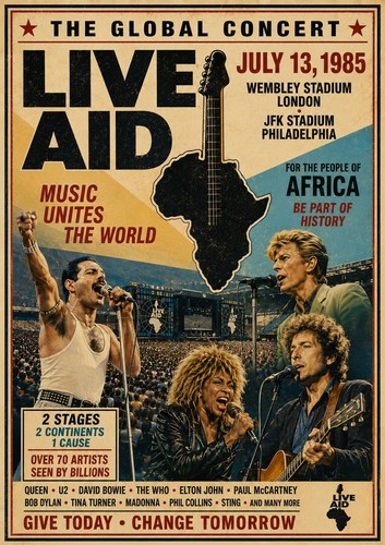 1985 live aid concert for - for, the