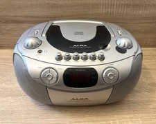 Alba CX570/A Portable Stereo CD, Radio Tuner FM/MW, Cassette Player Silver/Black