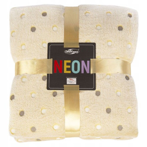 Neon microfibre blanket - neon, throw