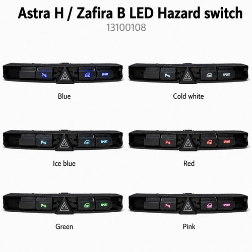 Astra led hazard switch rail - h,