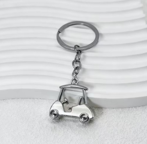 Golf buggy cart keyring - buggy,