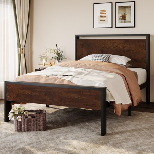 Metal platform bed - metal, frame