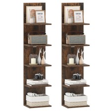 2 PCS 5-Tier Wall Shelves