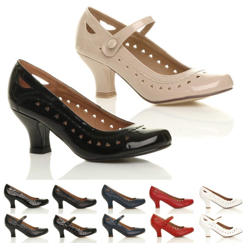 Womens ladies mid - high, heel