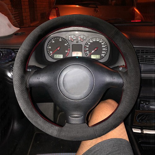Diy suede steering wheel cover - diy,
