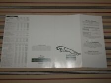 JAGUAR DAIMLER UK Price List brochure 8th Oct 1986 XJ6/Sovereign/XJSC/Limousine