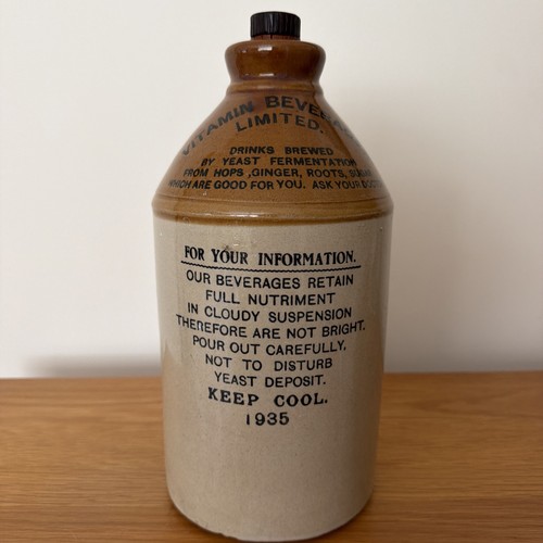 Vintage 1935 stoneware flagon - vintage,