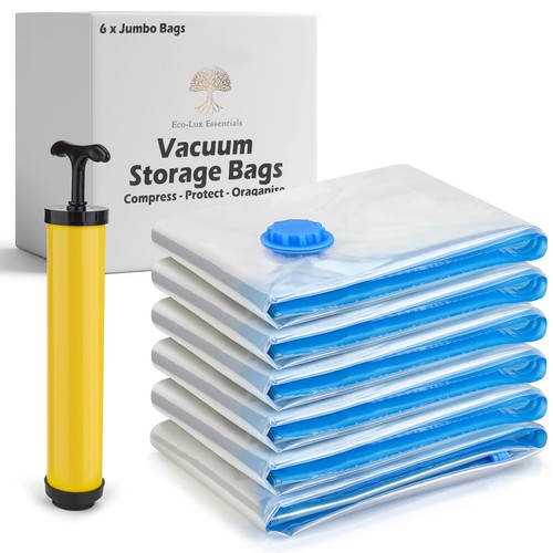 Jumbo vacuum storage - 6, bags